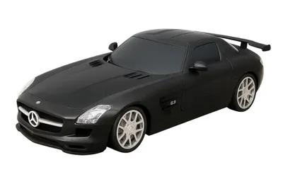 Produktbild von RC Mercedes-Benz SLS AMG GT 18cm ferngesteuert 1:24 Modellauto Spielzeugauto Auto 17 (Schwarz-Matt)