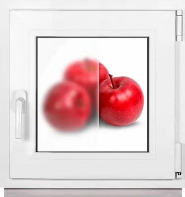Immagine prodotto di Finestra Framex per cantina Finestra in PVC Vetro satinato bianco Larghezza x altezza 60 x 60 cm (600 x 600 mm) doppia (32 mm) rotazione/inclinazione DIN destra (maniglia sinistra)