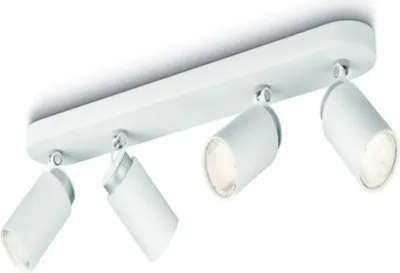 Produktbild von Massive Spot 556543110, Strahler Oberflächenbeleuchtung, GU10, 4 Glühbirne(n), Fluoreszierend, 40 W, 2700 K