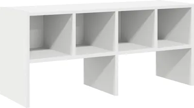 Zdjęcie produktu dla Stojak na buty, sztaplowany, biały, 89,5x30x40 cm