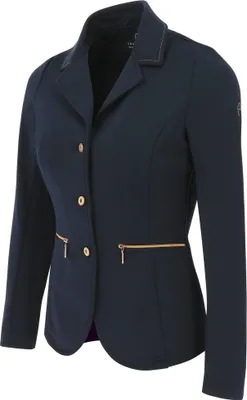 Produktbild von EQUITHÈME Athens Turnierjacke in blau und schwarz, Farbe:marineblau, Größe:Damengröße 36
