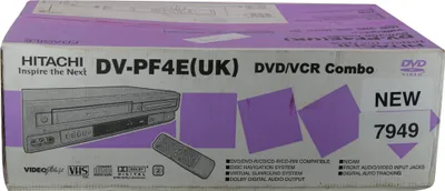 Image de Hitachi DV-PF4E(UK) | Enregistreur combiné VHS/DVD | NEUF DANS SON EMBALLAGE D'ORIGINE