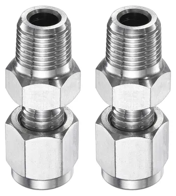 2er-Pack Edelstahl-Rohrverschraubung 3 mm x 1/8" NPT