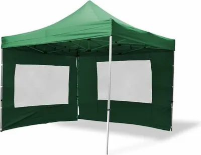 Obrázek produktu pro Zahradní párty stan nůžkový 3x3 m, zelený Garth + 4 bočnice