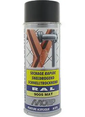 Produktbild von Motip Lackspray RAL 9005m tiefschwarz matt