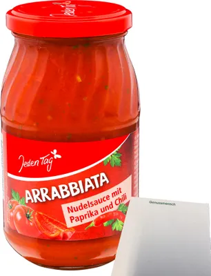 Produktbild von Jeden Tag Nudelsauce all'Arrabbiata (420g Glas) + usy Block