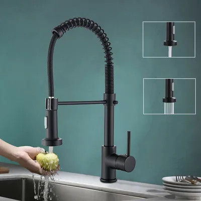 Produktbild von Küchenarmatur ausziehbar Wasserhahn Küche Einhand spültischarmatur mit Brause