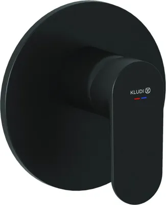 Immagine prodotto di Kludi X1 Set miscelatore monocomando da incasso per doccia con unità funzionale nero opaco, 1 pz.