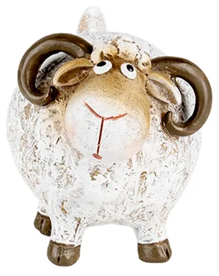 Productafbeelding van Clayre & Eef Decoratiefiguur Schaap, 9x7x8 cm, wit, kunststof