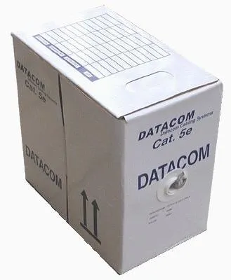 Obrázek produktu pro DATACOM kabel drát C5E UTP PE venkovní 305m box černý