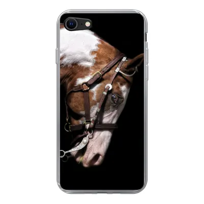 Produktbild von MuchoWow® Handyhülle Schutzhülle Hülle für iPhone SE 2022 Pferd - Halfter - Flecken Silikon Softcase Handy Hülle - Schutzhülle