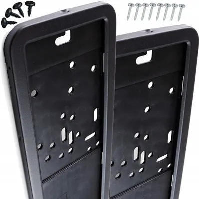 Produktbild von AMiO Steel Kennzeichenhalter Steel Europe Matt Black [Kennzeichen - Nummernschild - Nummernschild]