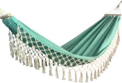 Produktbild von Luxus-Hängematte – Outdoor Hängematte – Camping – Verdickte Anti-Rollover Schaukelhängematte – Grün