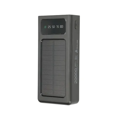 Obrázek produktu pro Extralink EPB-092 20000mAh Černá | Power banka | Solární power banka, USB-C