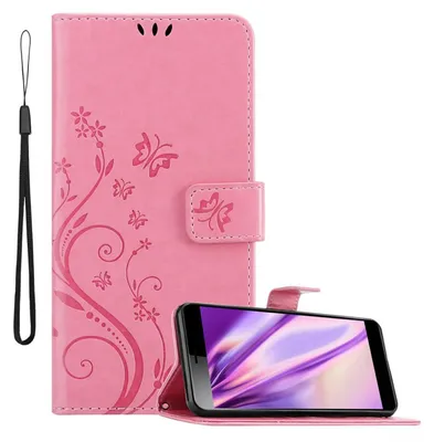 Obrázok produktu pre Cadorabo puzdro pre Sony Xperia L3 Protective Case in Pink Ochranné puzdro na mobilný telefón Puzdro Flowers Flower Case