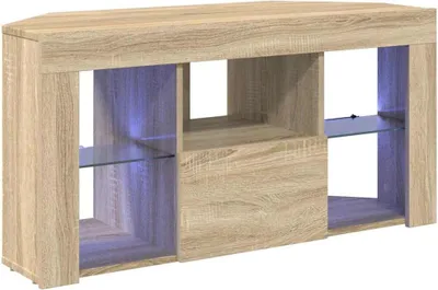 Immagine prodotto di Mobile TV LED Angolare Rovere Sonoma 100 x 40 x 50 cm