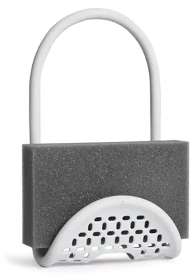 Image de Umbra Sling support pour lavabo, support pour lavabo, support pour évier, caoutchouc, blanc, 20 cm, 1004294-660