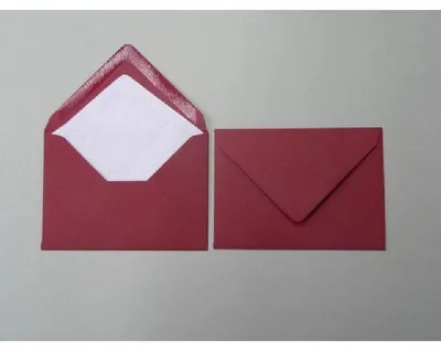 Immagine prodotto di Buste 81x114 mm (DIN C7) 100 g/m² gommate, confezione da 100 pezzi, rosso
