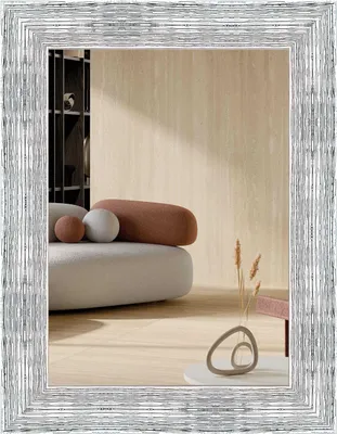 Produktbild von nielsen HOME Wandspiegel Chiara, Silber Weiß, ca. 50x70 cm