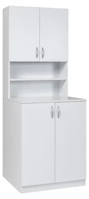 Productafbeelding van Wasmachinekast Badkamerrek - 70 x 70 x 190,5 cm - Wit - Hoge kast
