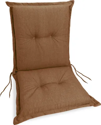 Produktbild von sunnypillow 1 Stück Gartenstuhlauflage Niedriglehner 100 x 50 x 9 cm  Auflage Polsterauflagen Indoor / Outdoor Stuhlauflage Stuhlkissen  Braun