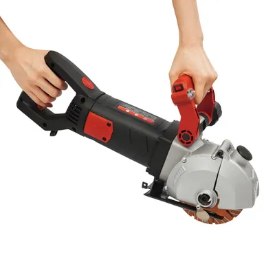 Produktbild von 4800W Steintrennsägen Formschlitz Maschine Wand Chaser-Betonschneider Elektrische Betonnut Schneidemaschine mit 5-Stück-Sägeblättern und Laserfunktion