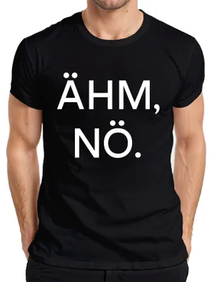 Immagine prodotto di ÄHM NÖ Sarcastic Funny Saying Statement Humorous Gift Maglietta da uomo, nero, XXL