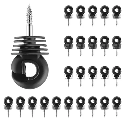 Produktbild von 25 Stück Ringisolatoren mit Kernkontakt für Weidezäune