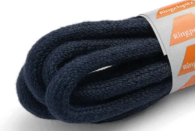 Produktbild von RINGELSPITZ - Rund Dick Schnürsenkel – Robuste Schnürsenkel - 150 cm, marineblau