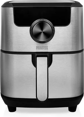 Produktbild von Heißluftfritteuse mit 4,5 Liter – 66,7% weniger Energieverbrauch – Edelstahlausführung – Digitales Display – Warmhaltefunktion– für ca. 1,2 Kg