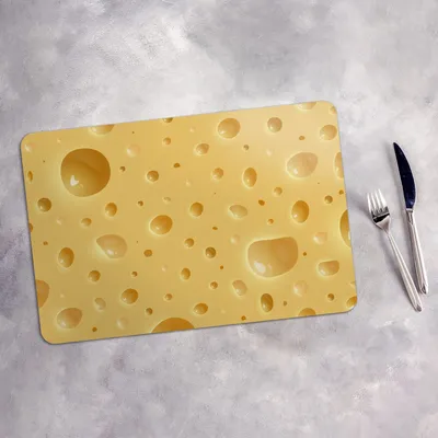Produktbild von Tischset 4x45x30 cm Platzset Tischmatte Platzmatte Untersetzer - Käse Lebensmittel