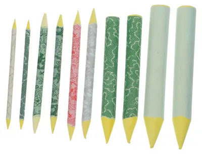 Produktbild von 10 Stück Bunte Papierwischer aus Reispapier für Kunst und Zeichnung
