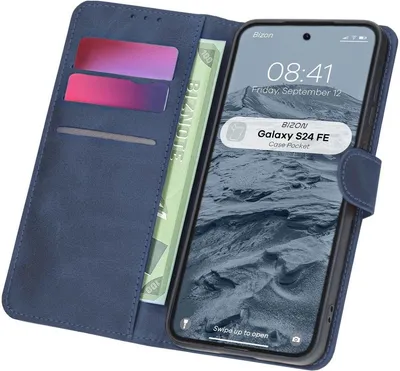 Produktbild von Bizon Case Pocket Samsung Galaxy S24 FE marineblau