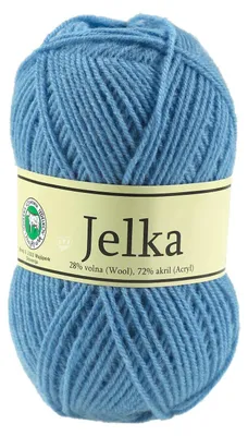 50g Strickgarn Jelka m. 28% Wolle veredelt, Strickwolle, blau
