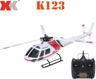 Zdjęcie produktu dla XK K123 Bezszczotkowy RC Helicopter Scale 3D6G System RTF Upgrade WLtoys Z wersją zdalnego sterowania