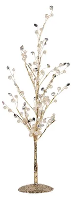 Productafbeelding van Clayre & Eef Decoratieve kerstboom, 9x9x46 cm, goudkleurig metaal