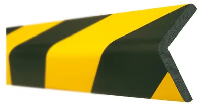 Produktbild von Moravia Prallschutz MORION Winkel Kantenschutz 60/60 mm Länge 1000 mm schwarz/gelb