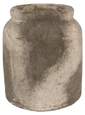 Immagine prodotto di Vaso da fiori Clayre & Eef Ø 18x20 cm Grigio Beige Terracotta