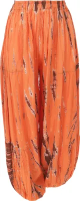 Produktbild von Muckhose, Pluderhose, Batik Pumphose - Orange, Damen, Viskose, Hosen