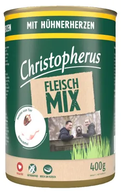 Produktbild von Christopherus Fleischmix, Nassfutter für Hunde, 6 x 400 g
