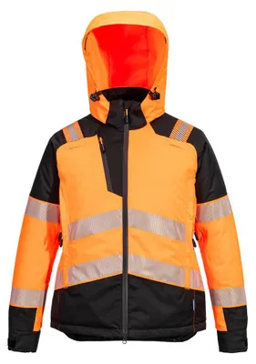 Produktbild von Winterparka Hv Damen Pw3 – Größe XXL – Orange/Schwarz – Portwest