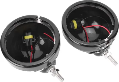 Image de 2 jeux de boîtiers de phares antibrouillard de 4,5 pouces en alliage d'aluminium pour moto