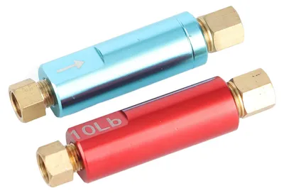 Imagen del producto de 2 unidades de válvula de alivio de presión, válvula de control de presión residual de freno, universal, para coches de carreras