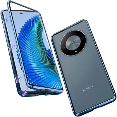 Immagine prodotto di Per Honor Magic 6 Lite Custodia per telefono cellulare 360 Magnet Glass Bumper Metal Case Cover