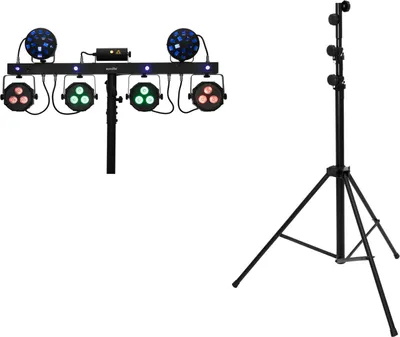 Set LED KLS Laser Bar Next FX-Lichtset + STV-60-WOT EU Stahlstativ schwarz