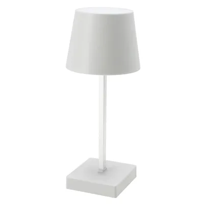 Produktbild von Tischleuchte mit Touchfunktion Warmweiß USB Nachttischlampe Weiß Aufladbar Helligkeit regulierbar Schreibtischlampe Dimmbar