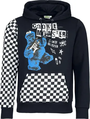 Produktbild von Sesame Street Kapuzenpullover Herren Cookie Monster multicolor L