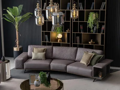 Produktbild von Xxl sofa Couch Polster Möbel abgerundete Couch Sofas Big Couchen 363cm