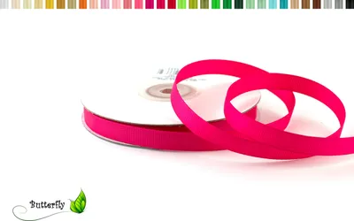 Produktbild von 25m Rolle Ripsband 10mm, Farbauswahl:fuchsia / pink 187