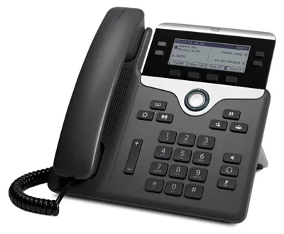 Produktbild von Cisco CP-7841 Telefon, Rufnummernanzeige, Freisprechfunktion, Ethernet